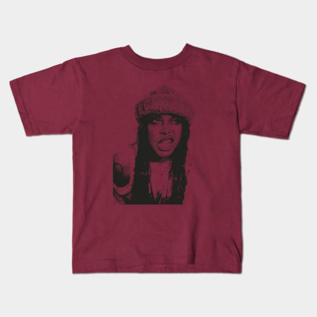 PENCILART - Erykah Badu EOO Kids T-Shirt by sadistenan